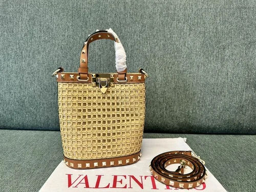 Valentino Original Bucket Bag Authentic Rockstud Leather