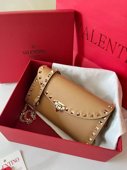 Valentino Original Shoulder Bag Authentic Rockstud Leather