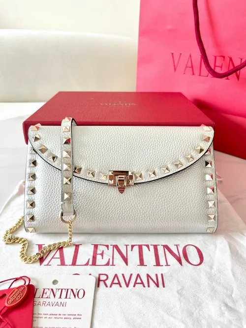 Valentino Original Shoulder Bag Authentic Rockstud Leather