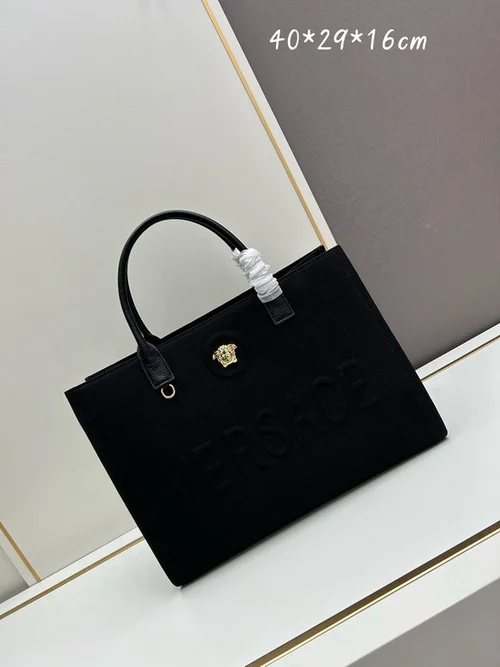 11 Versace Large Tote Bag Women Luxury Medusa Canvas