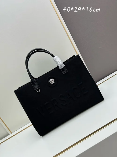 11 Versace Large Tote Bag Women Luxury Medusa Canvas