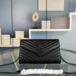 11 YSL Envelope Chain Wallet Women Luxury Leather