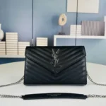 11 YSL Envelope Chain Wallet Women Luxury Leather