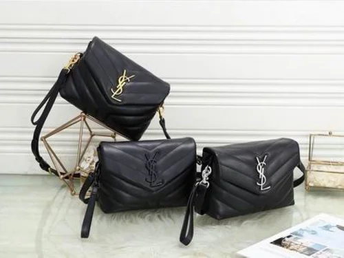 11 YSL Envelope Chain Wallet Women Luxury Leather