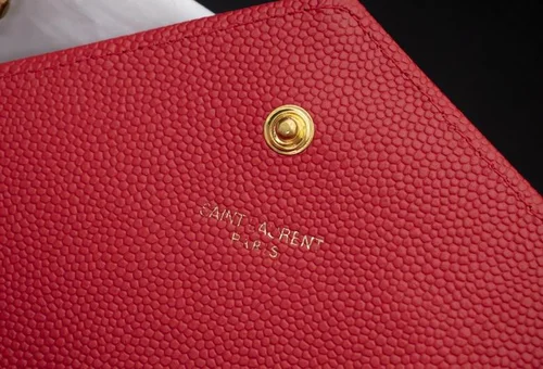 11 YSL Envelope Chain Wallet Women Luxury Leather