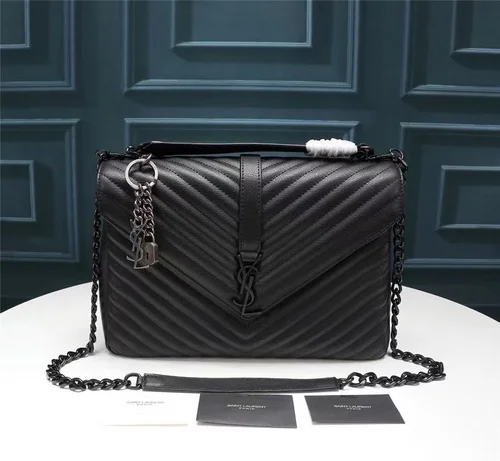 11 YSL Envelope Chain Wallet Women Luxury Leather