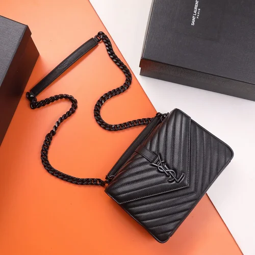 11 YSL Envelope Chain Wallet Women Luxury Leather