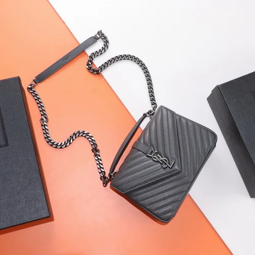 11 YSL Envelope Chain Wallet Women Luxury Leather