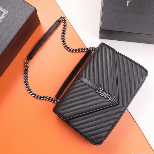 11 YSL Envelope Chain Wallet Women Luxury Leather