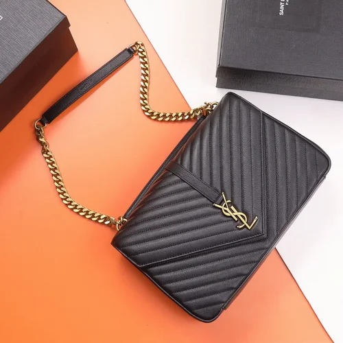 11 YSL Envelope Chain Wallet Women Luxury Leather