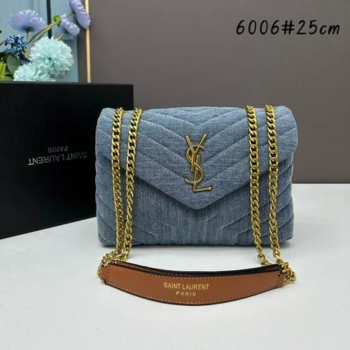 11 YSL Envelope Chain Wallet Women Luxury Leather