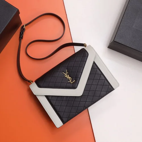 11 YSL Envelope Chain Wallet Women Luxury Leather