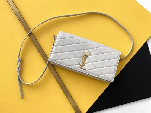 YSL Original Becky Chain Wallet Authentic Leather