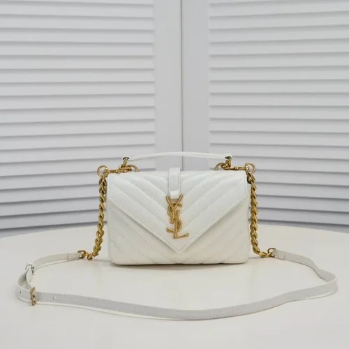 11 YSL Envelope Chain Wallet Women Luxury Leather