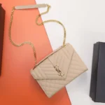 11 YSL Envelope Chain Wallet Women Luxury Leather