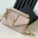 YSL Original Envelope Chain Wallet Authentic Leather