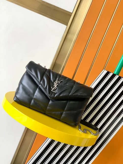 YSL Original Envelope Chain Wallet Authentic Leather