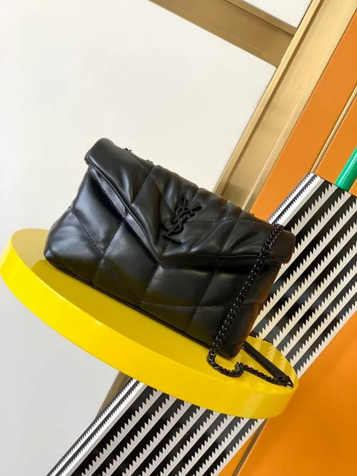 YSL Original Envelope Chain Wallet Authentic Leather