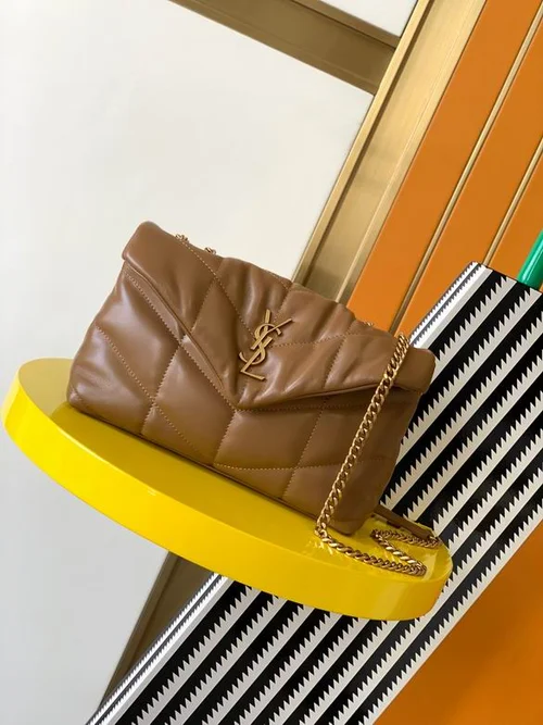 YSL Original Envelope Chain Wallet Authentic Leather