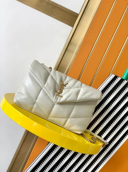 YSL Original Envelope Chain Wallet Authentic Leather