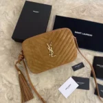 YSL Original Lou Monogram Chain Bag Authentic Leather