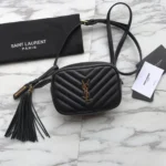 YSL Original Lou Monogram Chain Bag Authentic Leather