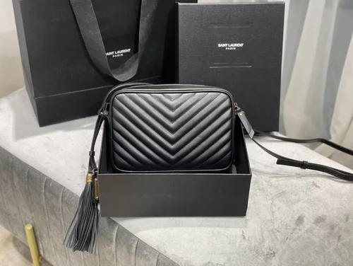 YSL Original Lou Monogram Chain Bag Authentic Leather