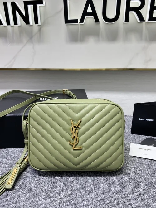 YSL Original Lou Monogram Chain Bag Authentic Leather