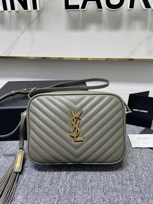 YSL Original Lou Monogram Chain Bag Authentic Leather
