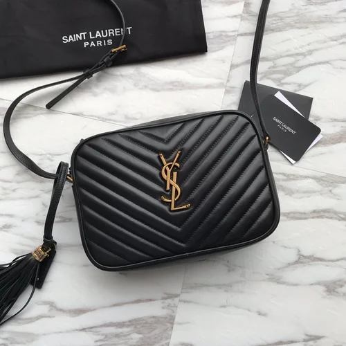 YSL Original Lou Monogram Chain Bag Authentic Leather