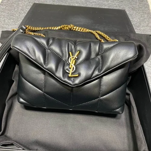 YSL Original Loulou Medium Puffer Bag Authentic Leather