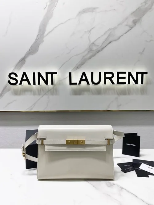 YSL Original Manhattan Shoulder Bag Authentic Leather