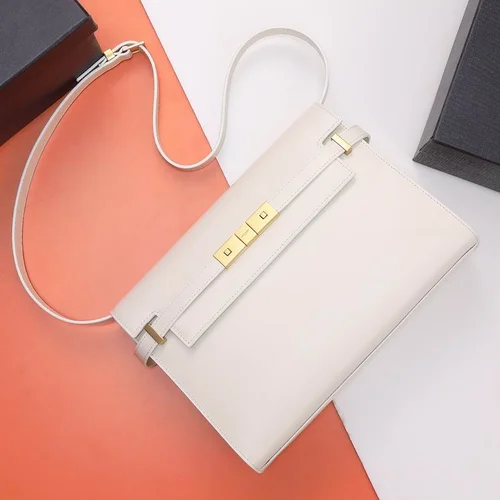 YSL Original Manhattan Shoulder Bag Authentic Leather