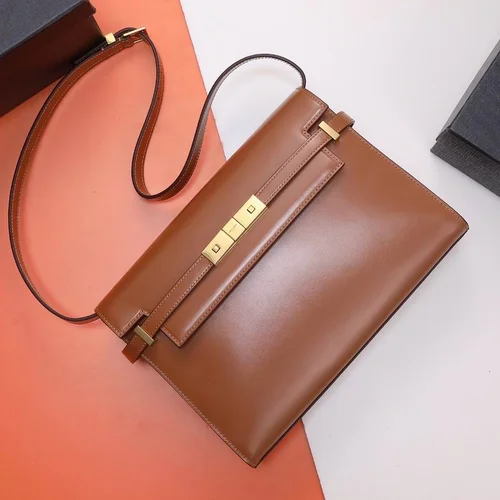 YSL Original Manhattan Shoulder Bag Authentic Leather