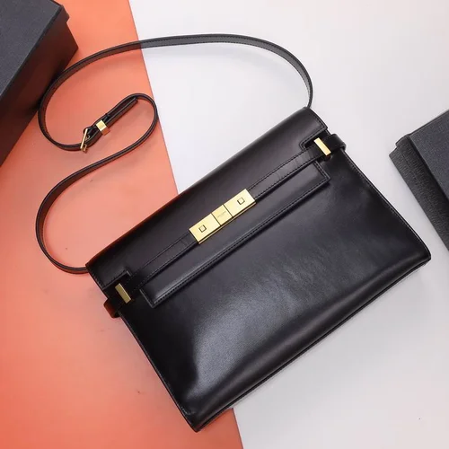 YSL Original Manhattan Shoulder Bag Authentic Leather