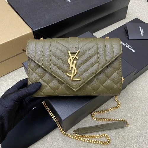 11 YSL Monogram Medium Chain Bag Women Luxury Leather