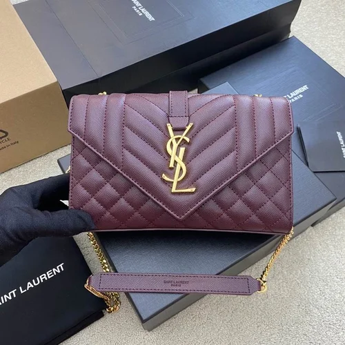 11 YSL Monogram Medium Chain Bag Women Luxury Leather