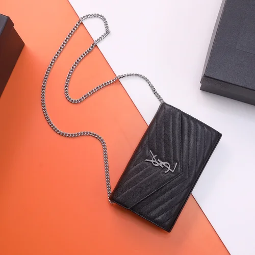 11 YSL Monogram Medium Chain Bag Women Luxury Leather