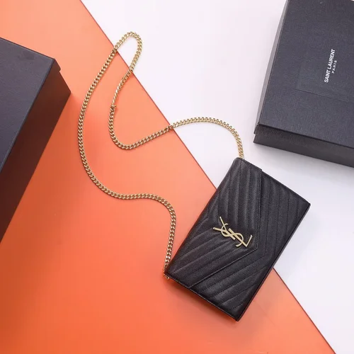 11 YSL Monogram Medium Chain Bag Women Luxury Leather