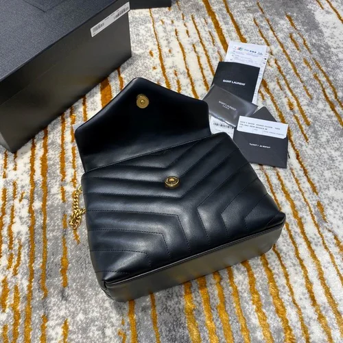 YSL Original Monogramme College Bag Authentic Quilted