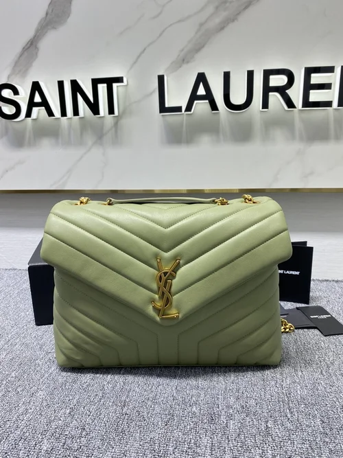 YSL Original Monogramme College Bag Authentic Quilted