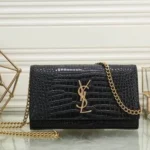 11 YSL Niki Medium Chain Bag Women Luxury Crinkled Leather