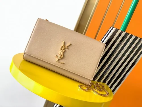 11 YSL Niki Medium Chain Bag Women Luxury Crinkled Leather