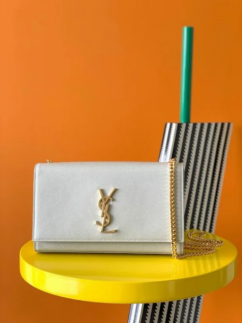 11 YSL Niki Medium Chain Bag Women Luxury Crinkled Leather