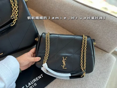 11 YSL Niki Medium Chain Bag Women Luxury Crinkled Leather