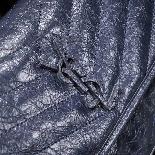 11 YSL Niki Medium Chain Bag Women Luxury Crinkled Leather