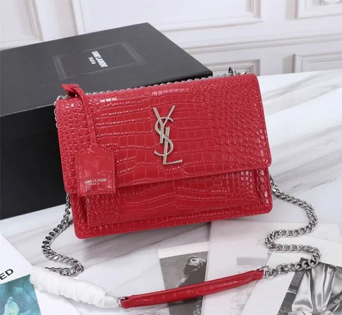 YSL Original Niki Chain Bag Authentic Crinkled Leather