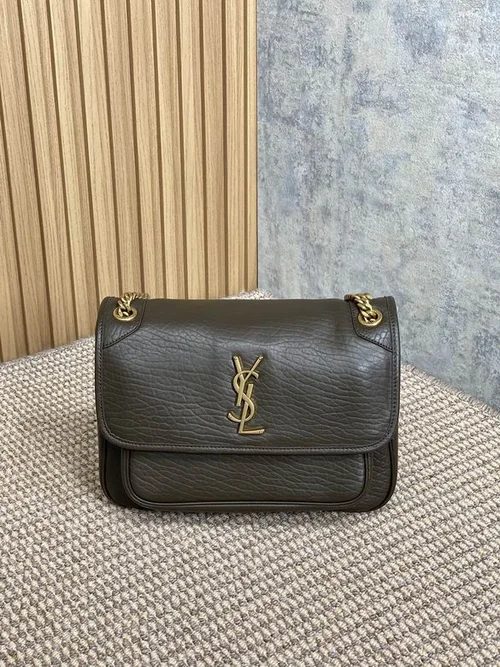 YSL Original Niki Chain Bag Authentic Crinkled Leather
