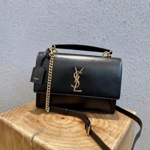 YSL Original Niki Chain Bag Authentic Crinkled Leather