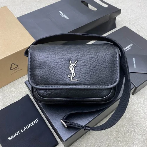 YSL Original Niki Chain Bag Authentic Crinkled Leather